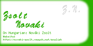 zsolt novaki business card